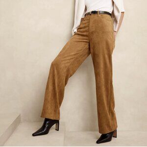 Banana Republic Ultra High-Rise Wide-Leg Vegan Suede Pant